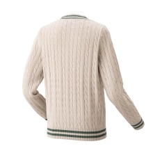 Yonex Sweater Pullover with V-neck 2024 beige Men